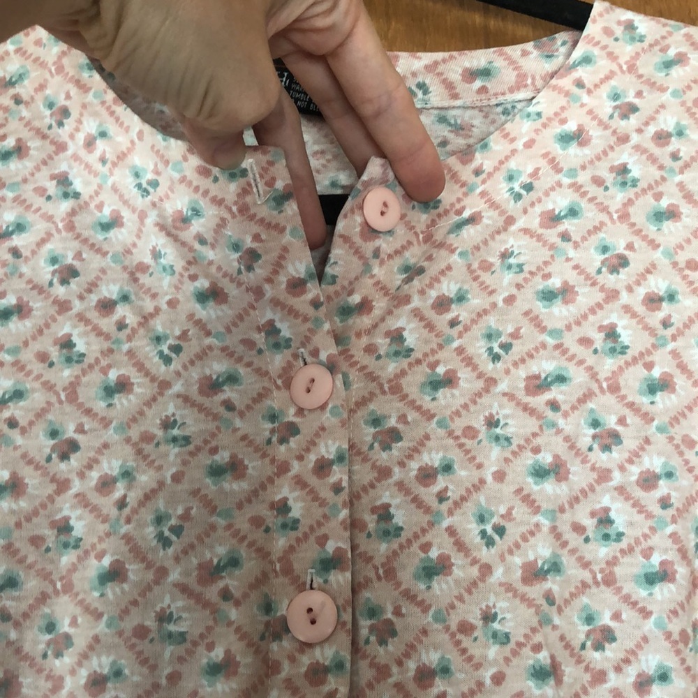 Headliners pink and teal cotton blend romper - Picture 6 of 10